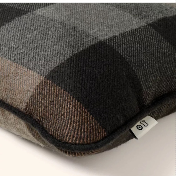 20"x20" Plaid Square Toss Pillow Brown/Black - Woolrich x Target - Picture 3 of 3